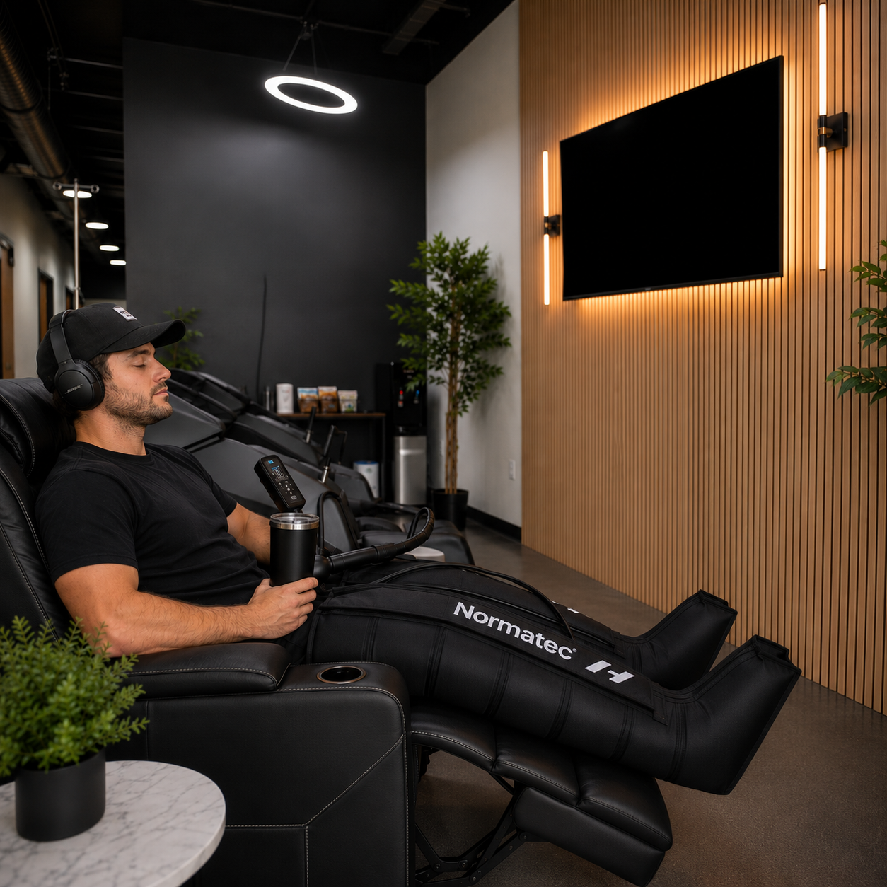 Normatec compression therapy at Peak HRT